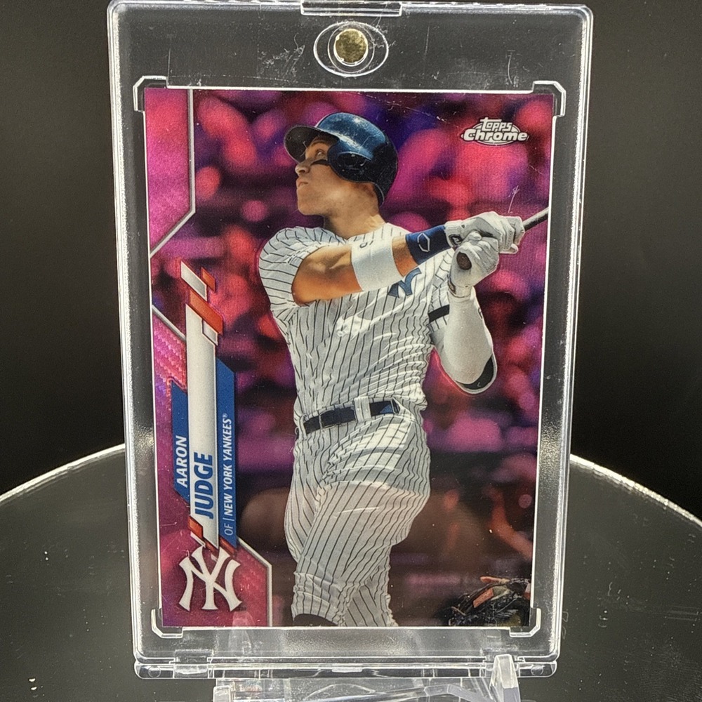 PINK REFRACTOR Aaron Judge 2020 Topps‎ Chrome #50 Yankees MVP